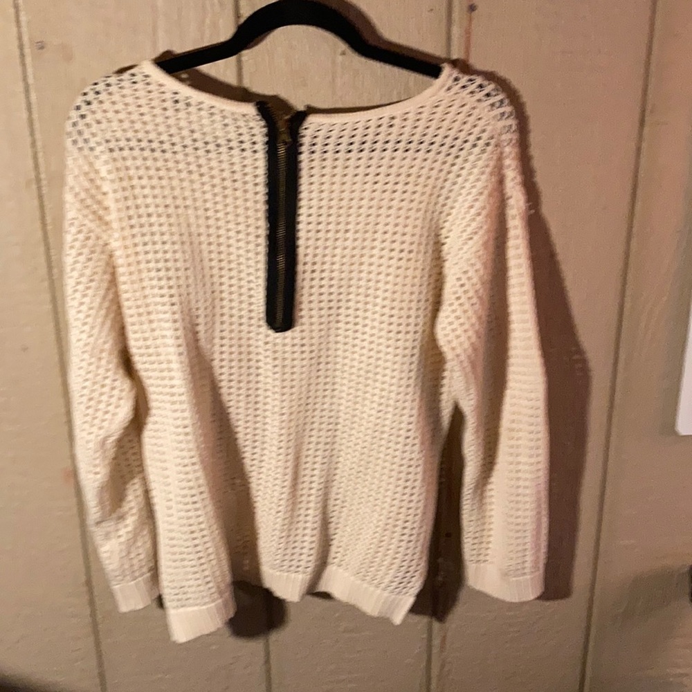 Open knit sweater